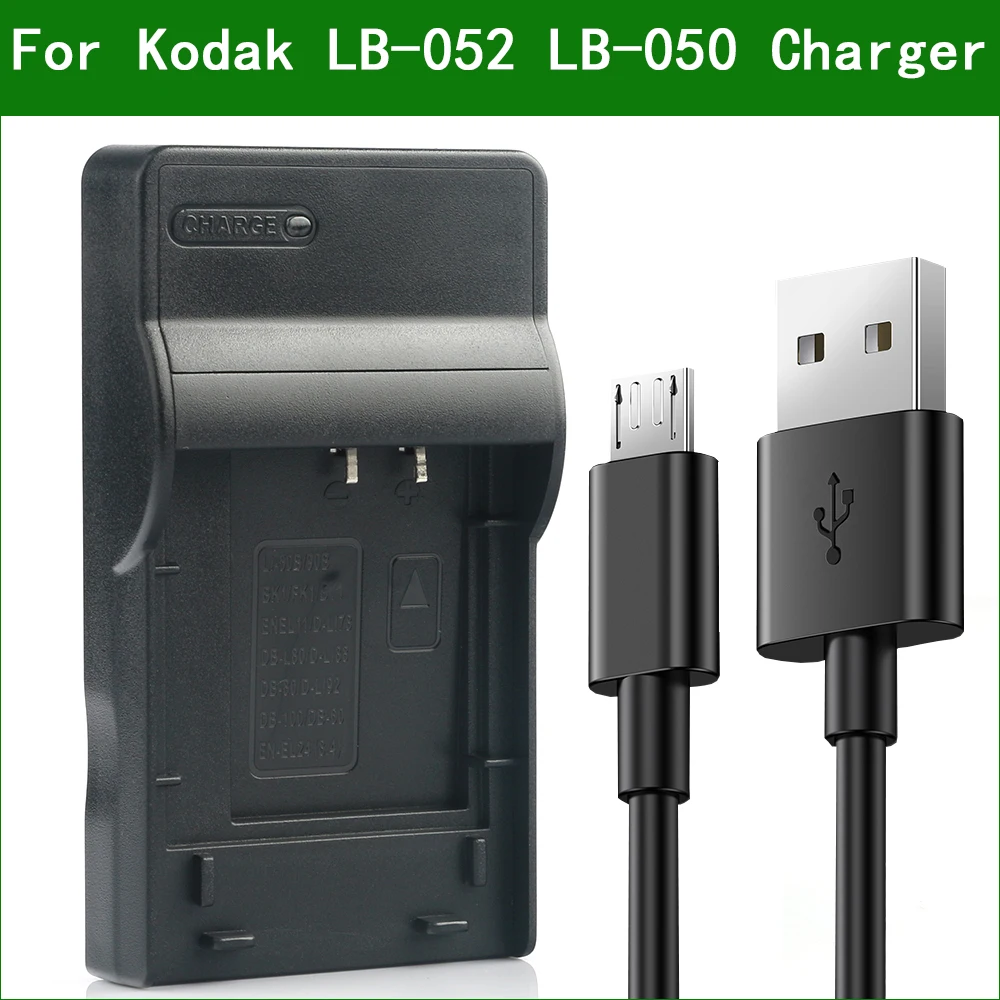 Lanfulang LB-052 LB-050 LB052 LB050 Digital Camera Battery Charger for Kodak PIXPRO SL10 SL25 SPZ1 FZ151 FZ152 FZ201