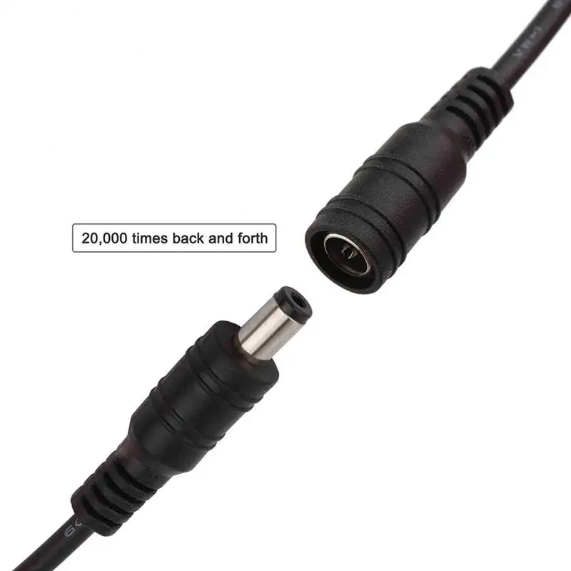 DC Extension Cable 3M 5M 10M 20M 30M 2.1mm x 5.5mm Female to Male Plug 12V Power Adapter Cord For Home CCTV Camera LED Strip