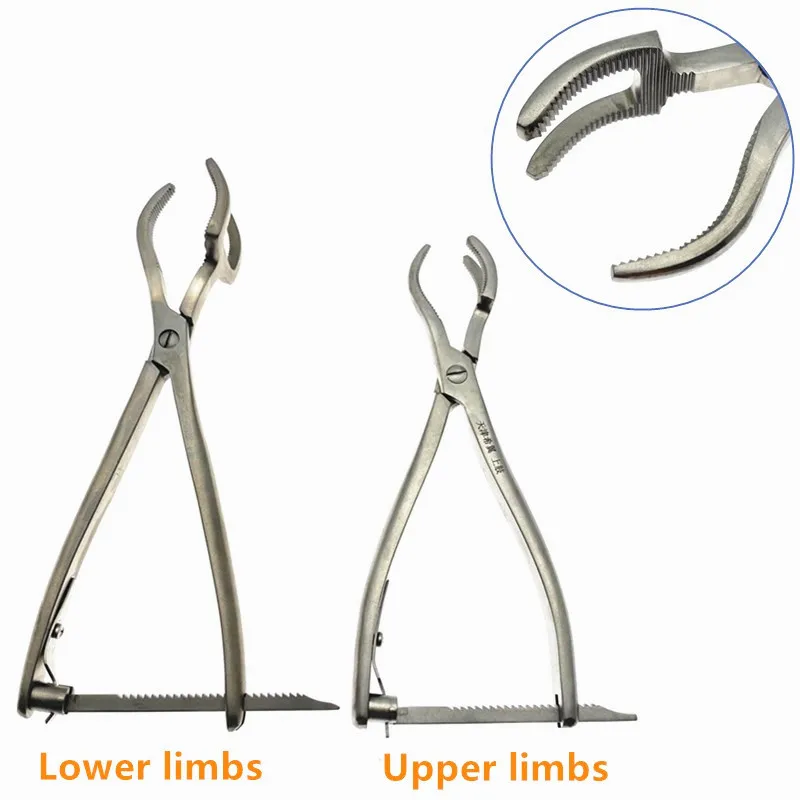 

Stainless steel Three-claw reset forceps Bone holding forceps training tool Veterinary orthopedics Instruments