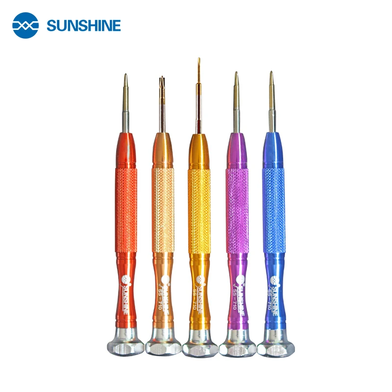 SUNSHINE SS-710 Screwdriver Mobile Screen Repair Tools Torx Pentalobe Screwdriver Opening Repair for iPhone Screen Repair Kit