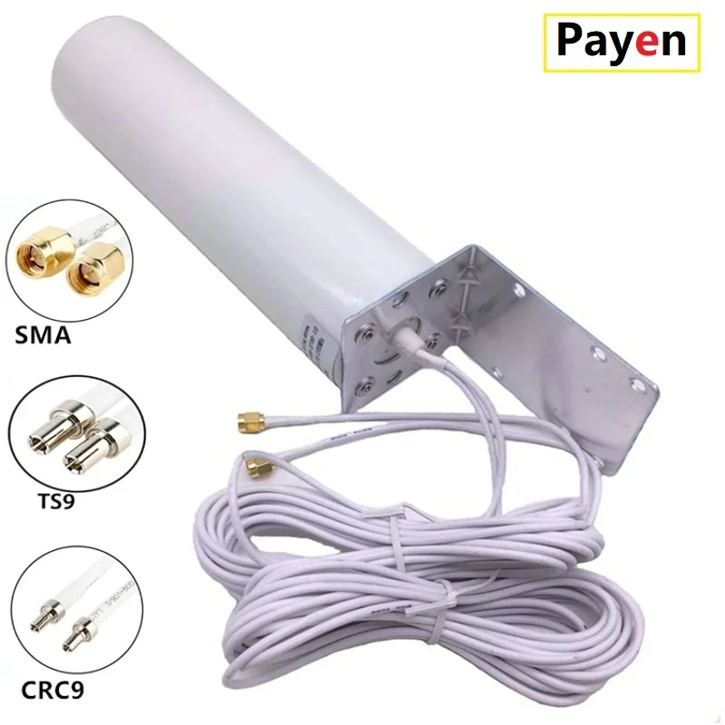 PAYEN New Antenna Dual 10 Meters Cable 3G 4G LTE Router Modem Aerial External Antenna Dual SMA TS9 CRC9 Connector