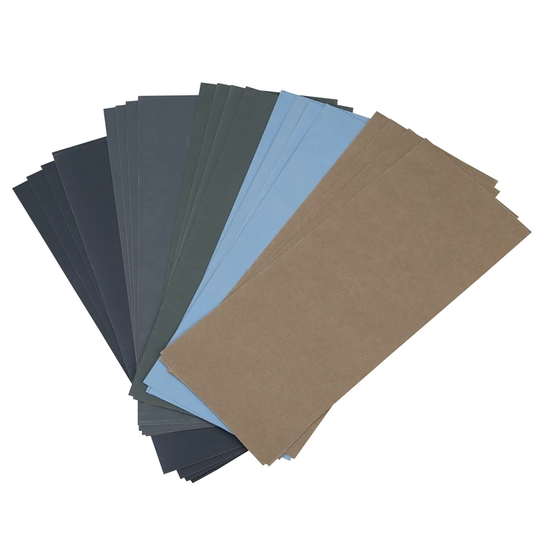 

20Pcs Wet Dry Sandpaper, High Grit 1000/2000/3000/5000/7000 Sandpaper Sheets Assortment For Wood Metal Polishing Automotive Sand