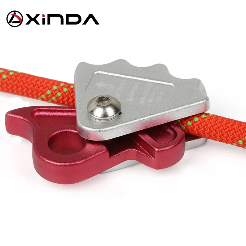 XINDA 15KN Outdoor Mountaineering Rock Climbing Rope Clamp Grab Protecta with Eye For 10mm-12mm Rope