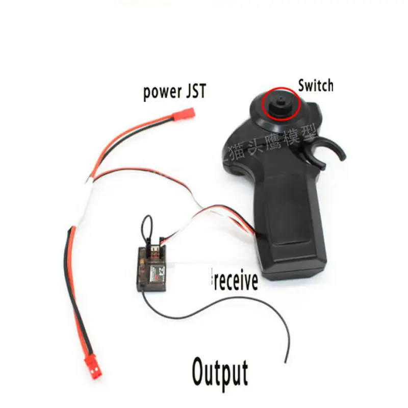 Pengendali Jarak Jauh Mini Baru 2.4G Pelat Geser Elektrik Pistol Kecepatan Stepless Pengendali Model RC Kontrol Nirkabel