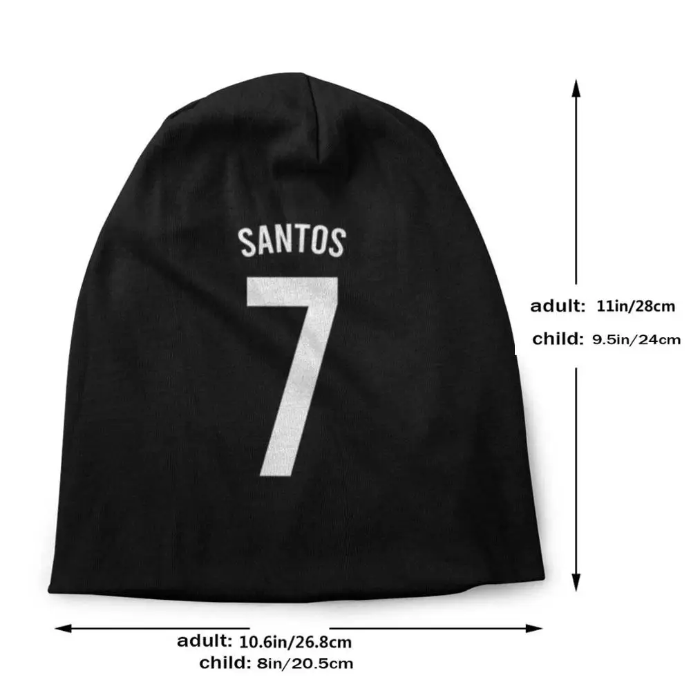 Santos Football Jersey Cap Outdoor Warm Sports Headgear Santos Football Team Player Ronaldo Soccer Eden Hazard Name Sportswear