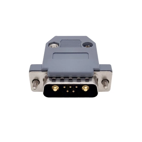 Conector de alta corriente chapado en oro 7W2 20A 30A 40A, adaptador de D-SUB, conector de 5 + 2 pines mecanizados, cable de Flash dorado completo