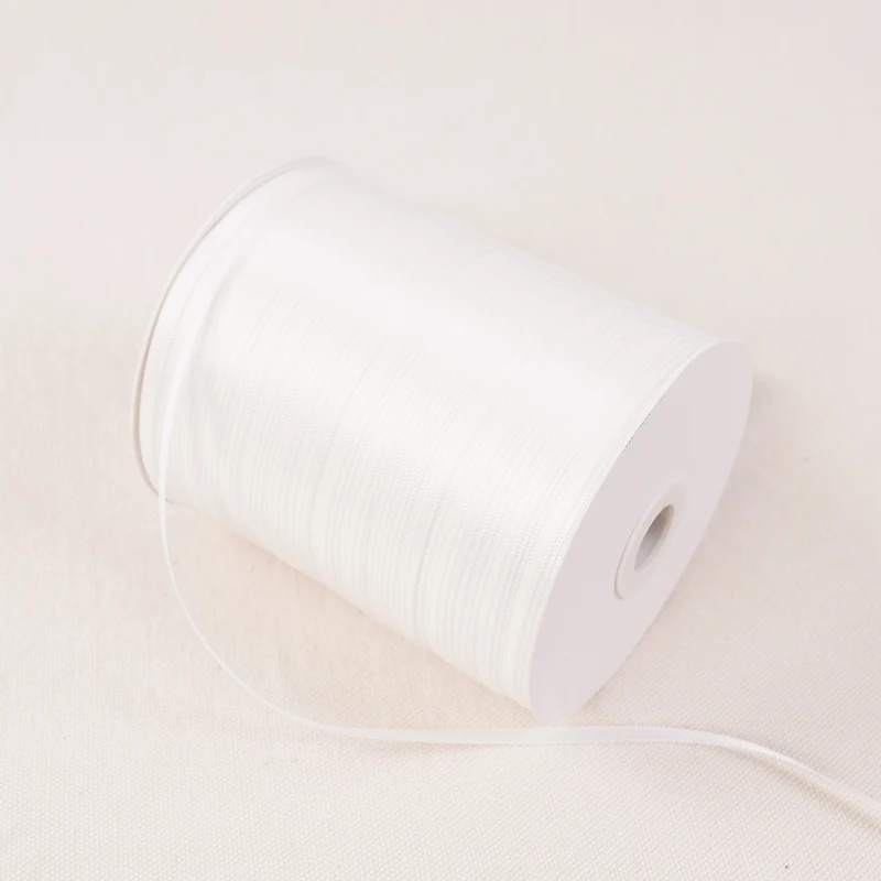100yards Off White Single Face Satin Ribbons for Wedding Christmas Party Decoration 3mm-38mm DIY Bow Craft Ribbons Card gift