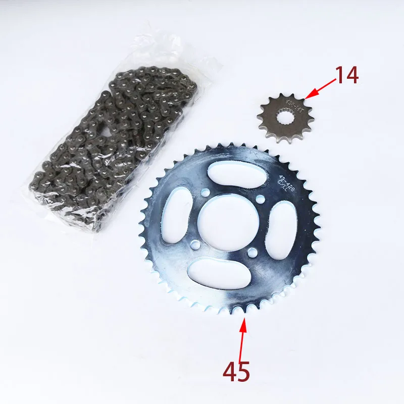 Motorcycle Spare part Chain set with gear sprocket for Suzuki EN125 EN 125 125cc