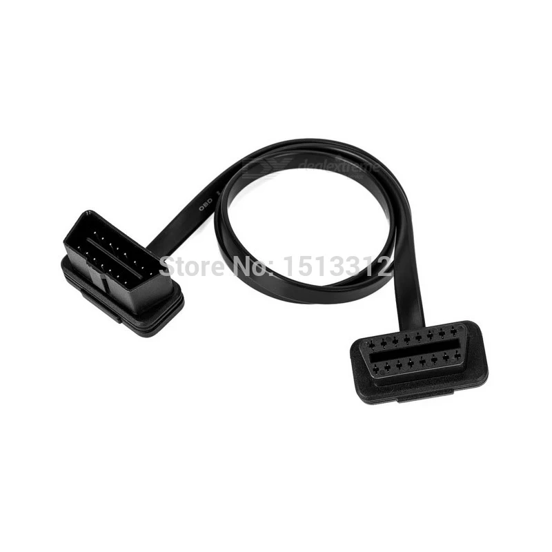 

NEW 60cm Car ELM327 5053 OBD2 16Pin Male to Female Diagnostic Extension Flat Cable