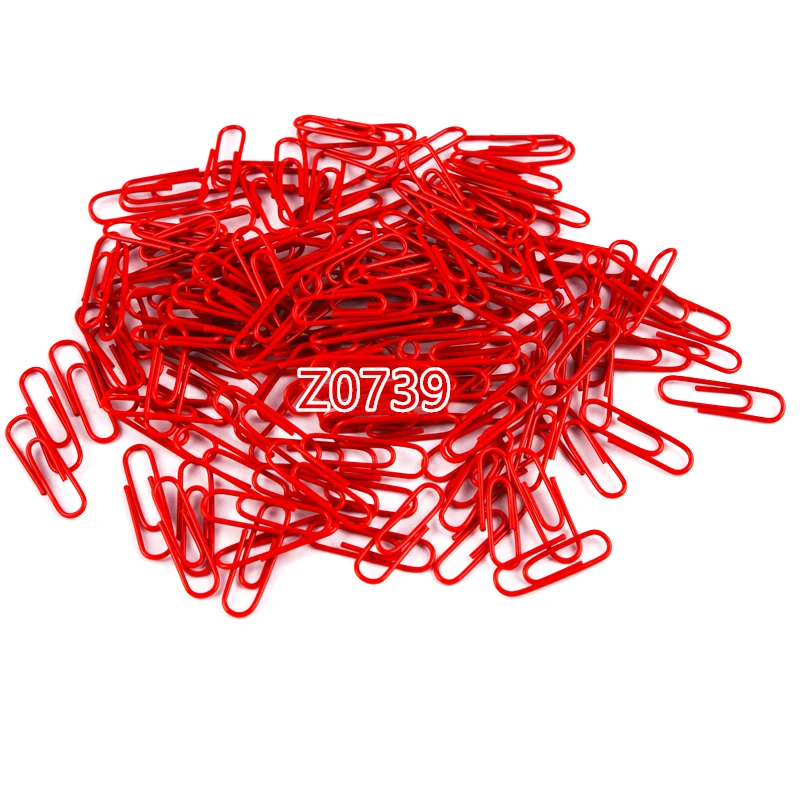 300PCS Z-LABEL di Carta Colorata Pinze Rosso Clip di Carta Della Caramella-colorato di Carta Pinze Commercio All\'ingrosso