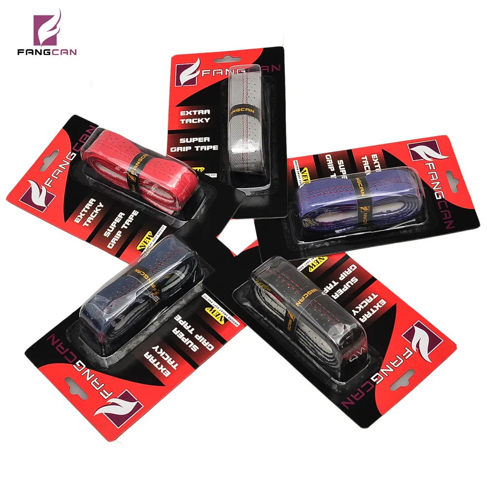 FANGCAN antypoślizgowy uchwyt tenisowy PU Badminton Padel samoprzylepna taśma ochronna czarny fioletowy szary czerwony niebieski