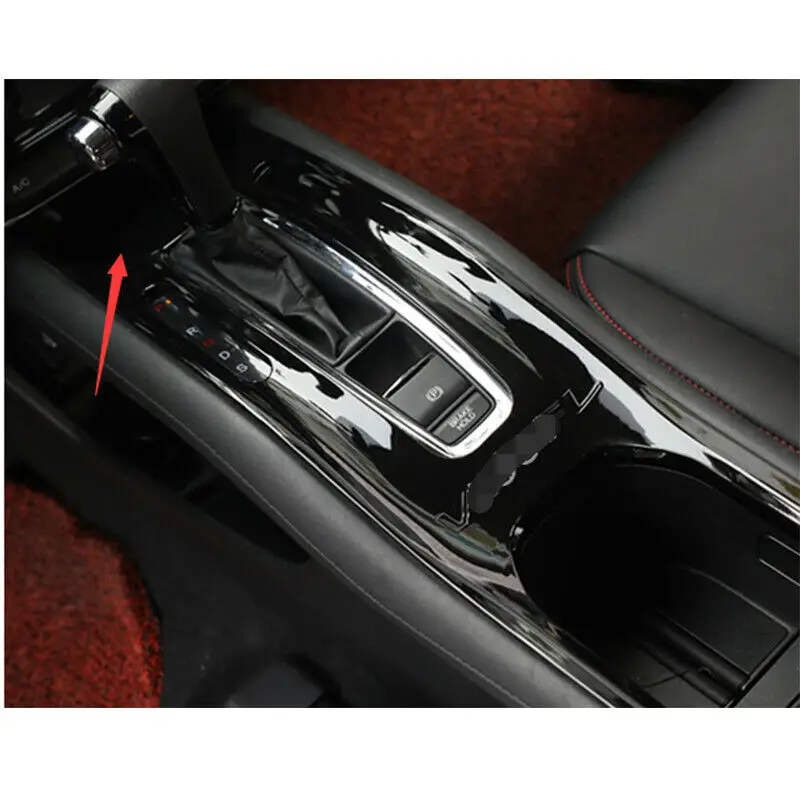 Bright black front storage box cover trim (1.8L) FOR Honda HR-V 2016-2019 2020 Car modification Auto parts