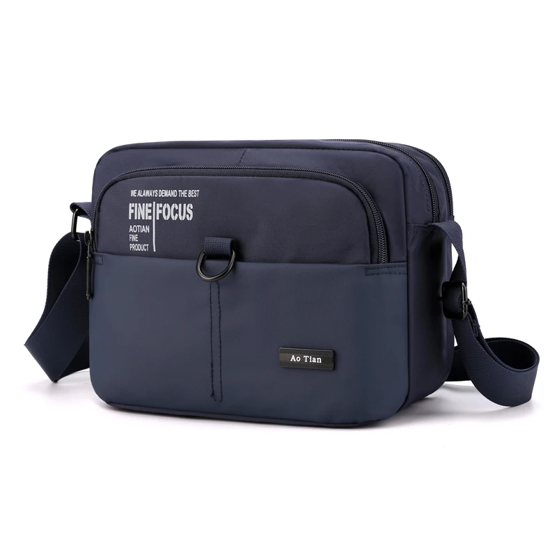 

Fashion Hot sale Men's Multi-function Multi-pocket Oxford Cloth Shoulder Bags Casual Waterproof Crossbody Business Bags 2020.