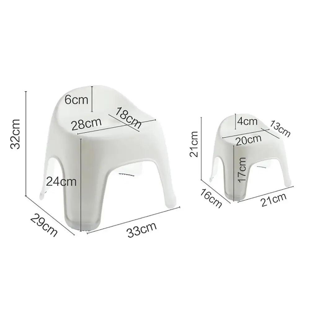 Thicken Baby Kids Stool Plastic Backrest Stool Living Room Non-slip Change Shoe Bench Kindergarten Kids Child Study Stool