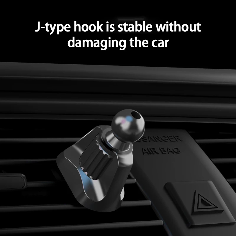 Untoom Car Phone Holder Base Universal 17mm Ball Head for Car Air Vent Mount Clip In Car Hook Stick Cell Phone Support Bracket