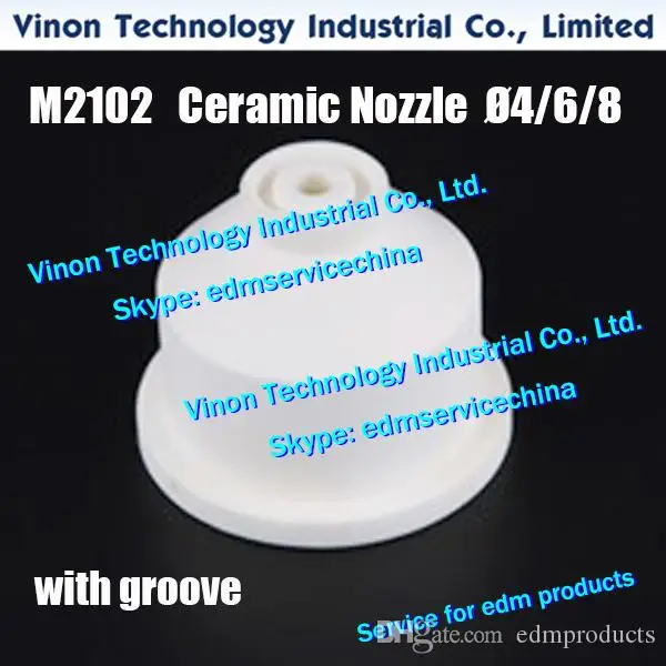 Ø4/Ø6/Ø8mm M2102 Lower Ceramic Water Nozzle with groove for F1,G,H,H1,HA,C. X054D209H11,X054D209H12,X054D209H13