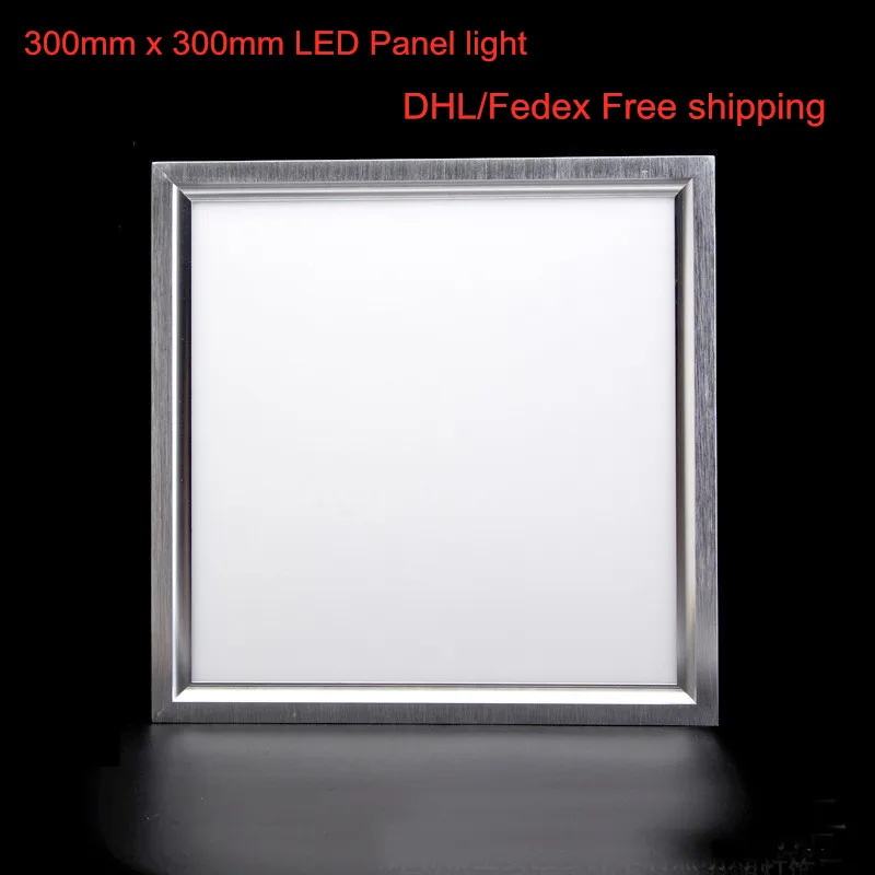 

6pcs/lot 300mmx300mm 8W 12W 18W Recessed square LED Panel light AC85-265V + led driver DHL/Fedex Free shipping