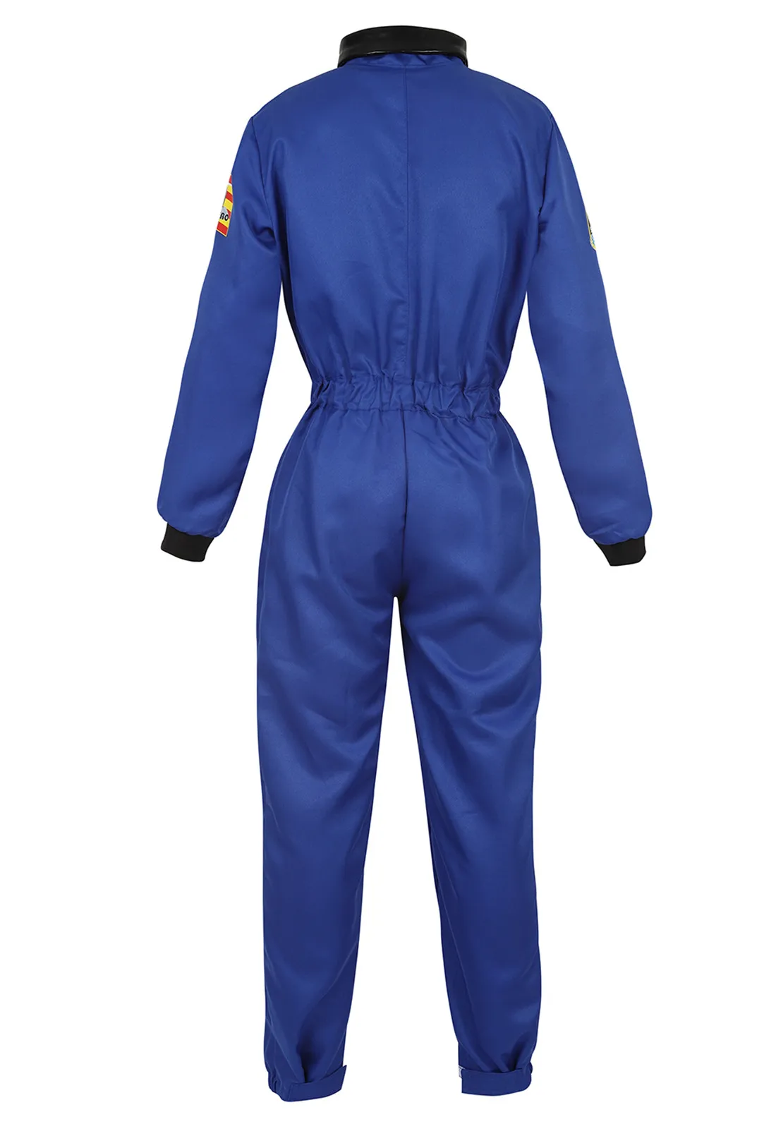 Fato de astronauta adulto, traje espacial para homens e mulheres, macacão branco para casal, dramatização, carnaval, zíper, XS-3XL