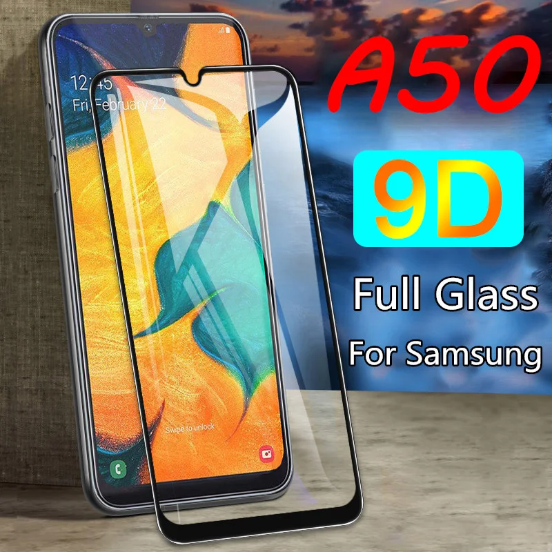 9H Glass On A50 For Samsung Galaxy SM A30 A40 A70 SamsungA A 50 40 30 70 A505 A505F SamsungA50 Protective Tempered Safety Glass