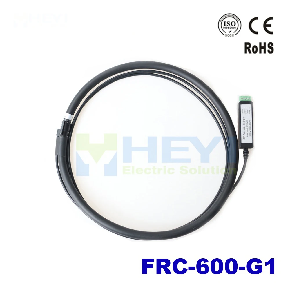 Flexible Rogowski coil FRC-600 measuring range 10-10000A current ratio 1000A/100mv split core current transformer.