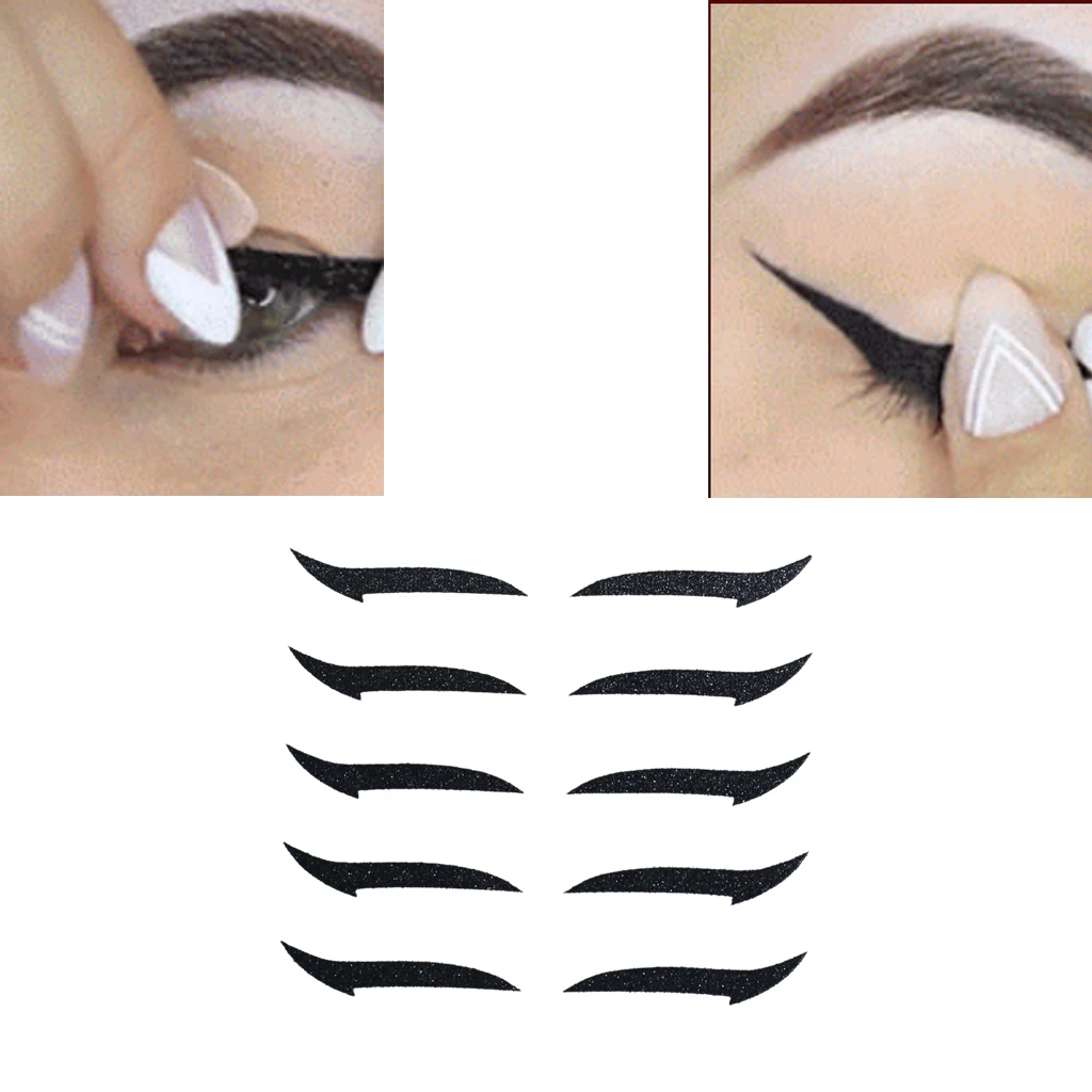 Luie Herbruikbare Eyeliner Stickers Make-Up Instant Oogschaduw Sticker Voor Dagelijks Dragen Feestjes Dans