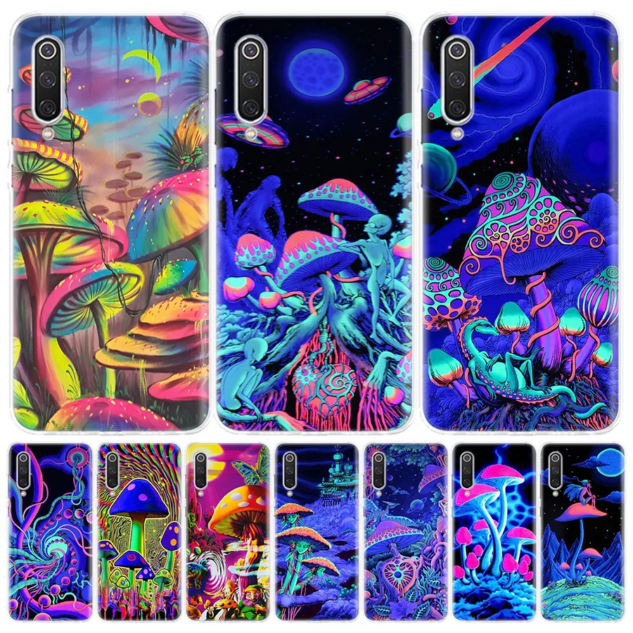 Weird Mushroom Psychedelic Silicon Call Phone Case For Xiaomi Redmi Note 13 12 12S 11 11S 10 10S 11T 11E Pro Plus 9 9S 9T 8 8T 7