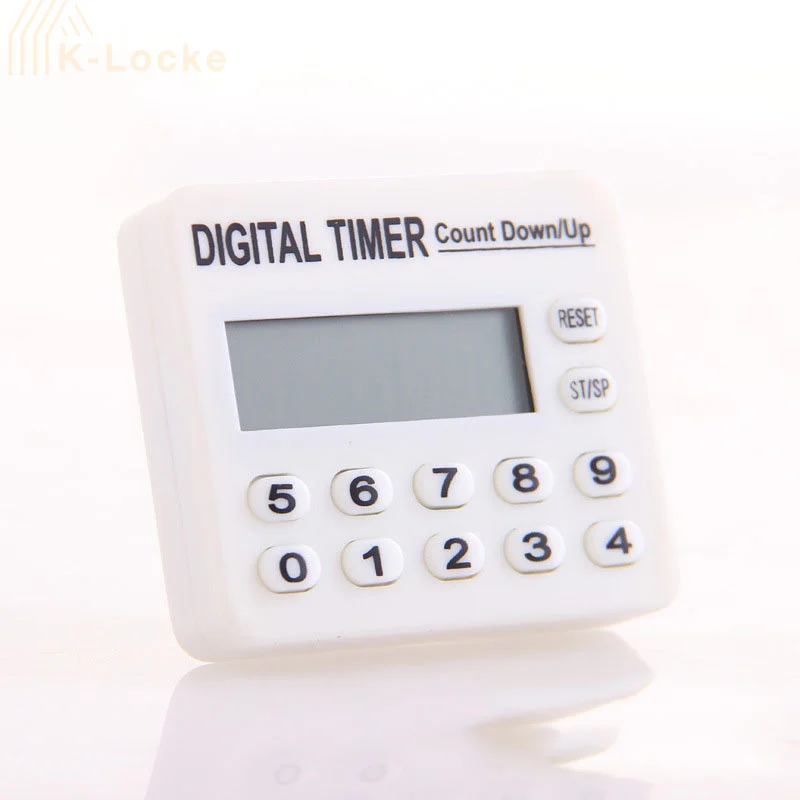 Twelve-key Digital Electronic Timer Maximum 100 Hours Minimum 1 Second Kitchen Cooking Outdoor Sports Count-down Alarm Reminder