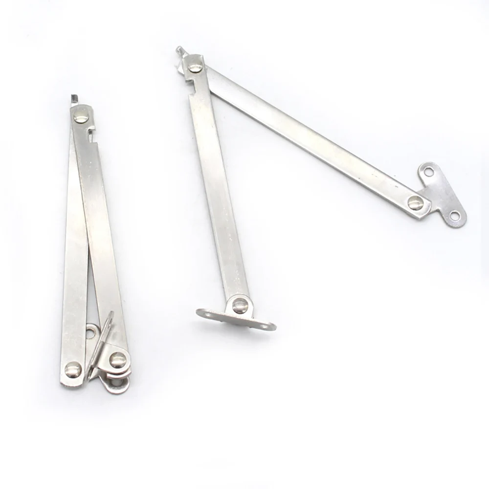 1pcs 2mm Thick Stainless Steel morden Furniture Lift Up Stay Support Hinge Furniture Hardware