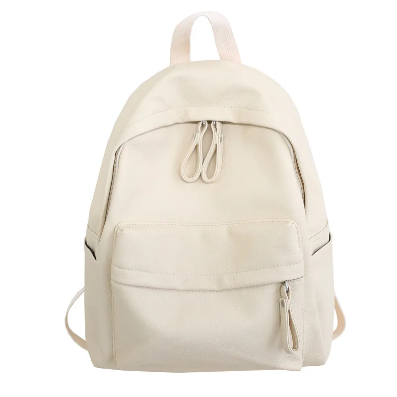 Women\'s Casual Backpack New Style Casual Nylon Backpack Solid Color One Shoulder School Backpack For Girls