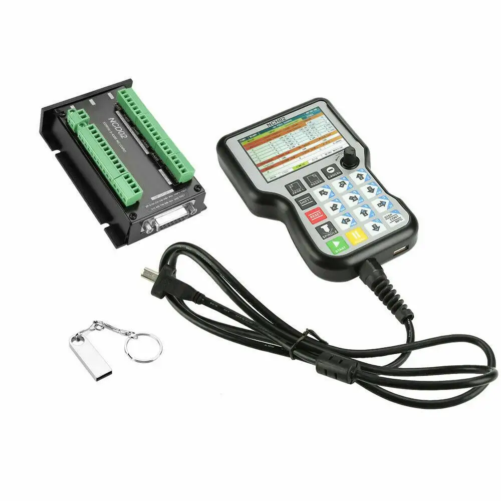 3 Axis NCH-02 CNC Handheld Motion Controller with Pendant Offline Stand Alone