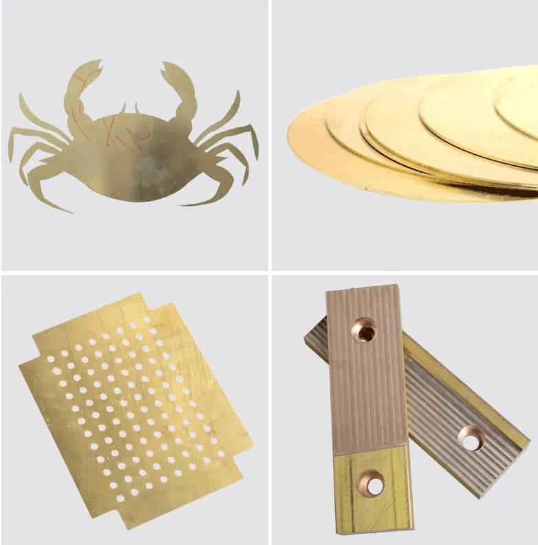 BAIWANLIN H62 Brass Disc Round Plate Sheet Foil Copper Alloy Circle