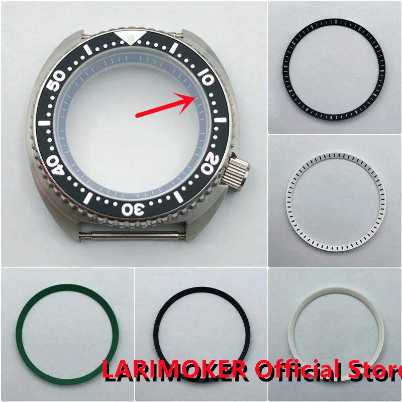 Watch Case Parts Chapter Ring Fit For SKX009 SKX Model NH35/NH36 Men's Watch Blue/Green/Black/White 31.2mm*28mm*1.6mm