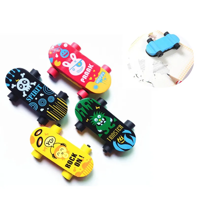 Cartoon scooter eraser creative children's toy stationery student learning supplies gift