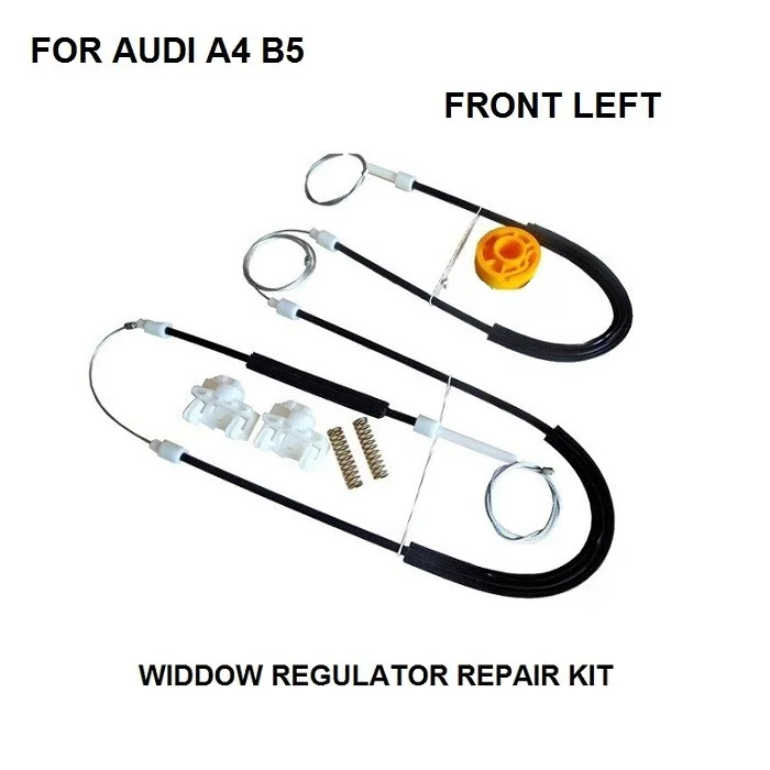 FREE SHIPPING OE#8D0837461 CAR PARTS FOR AUDI A4 B5 WINDOW REGULATOR REPAIR KIT FRONT LEFT 1994-2001 NEW