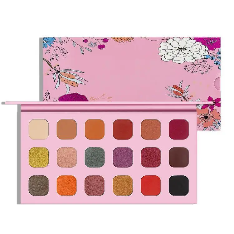 

2020 wholesale high pigment cardboard 18 color private label vegan eyeshadow palette