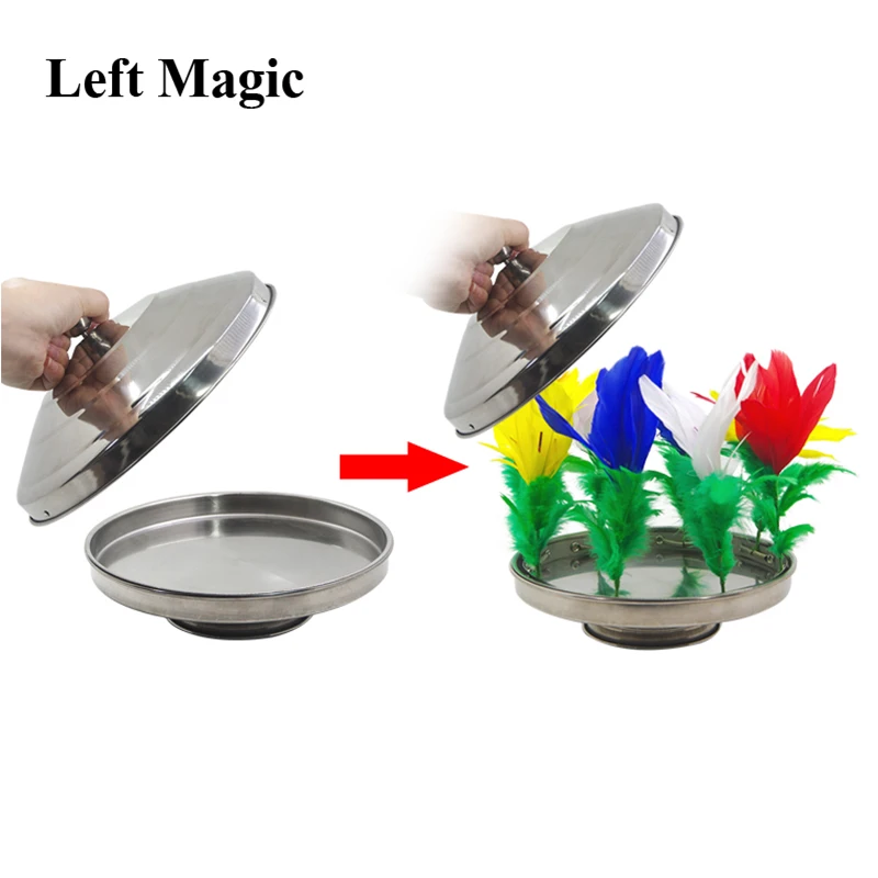 1 Set (no Pan) Fire To Flower Pan Stage Magic Tricks Illusions Mentalism Super Effect Magician Dove Pan Props Pan Not Included