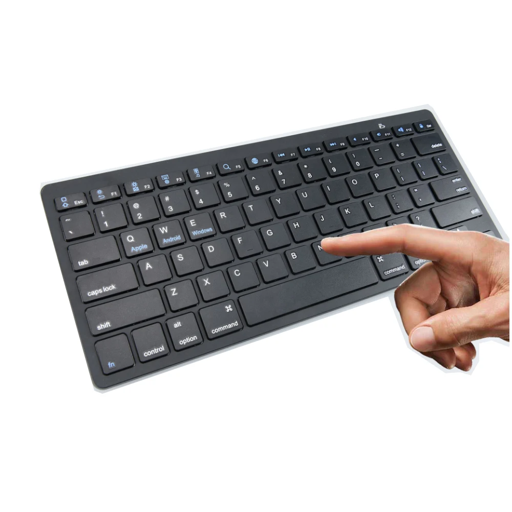 Keyboard Bluetooth Nirkabel Ultra Ramping untuk Ipad/Ponsel/MacBook /Samsung/Android/Windows PC/Tablet/Perangkat Seluler Lainnya