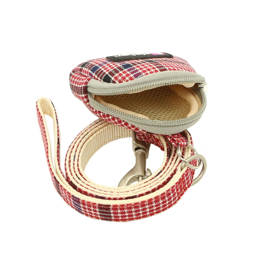 Plaid Padded Breathable Pet Harness and Leash Set, Seat Belt for Small and Medium Dogs and Cats, Puppy Accessories