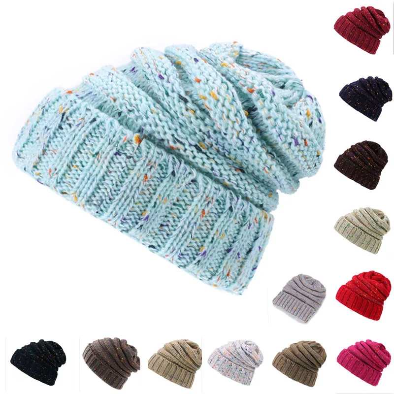 Winter Thick Women's Skullies Beanies Brand super star caps lady warm Winter Hat For Women Girl 's Hat Knitted Beanies Cap Hat