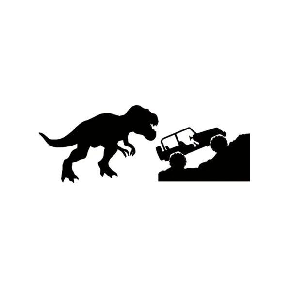 

15cm*10cm Creative Car Sticker T-rex Tyrannosaurus Rex Decals Dinosaur Vinyl Sticker Car accessories