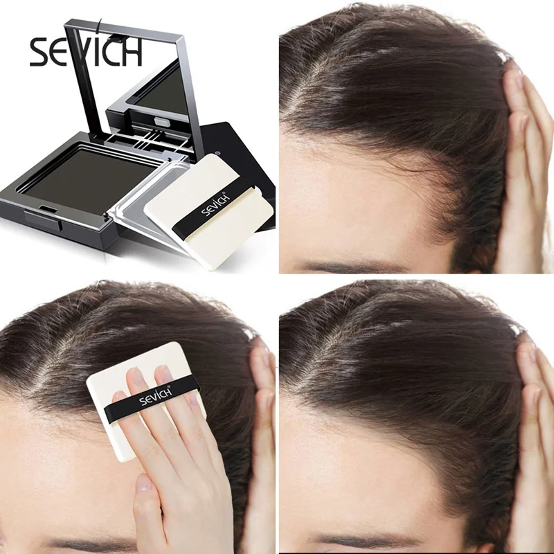 Sevich 12g Hair Shadow Powder Temporary White Grey Cover Up Hair Line Edge control Hair Color Makeup Hair Care Concealer