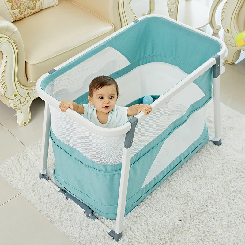 2 in 1 Multi-Functional Newborn Child Bed, Portable BB Shaker Cot, Foldable Baby Playpen