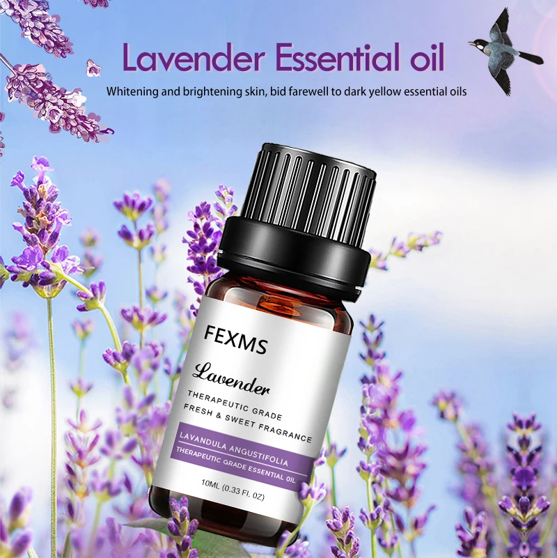 100% Pure Lavender Essential Oil  - Premium Grade Lavender Oil for Aromatherapy, Relaxation, Skin Care and Hair Growth 10ml