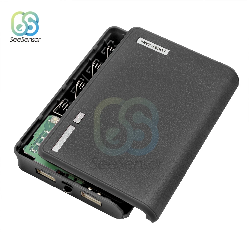 DC 5V Dual USB 4X 18650 Power Bank Battery Box caricabatterie per cellulare custodia fai da te per iPhone per Smart Phone