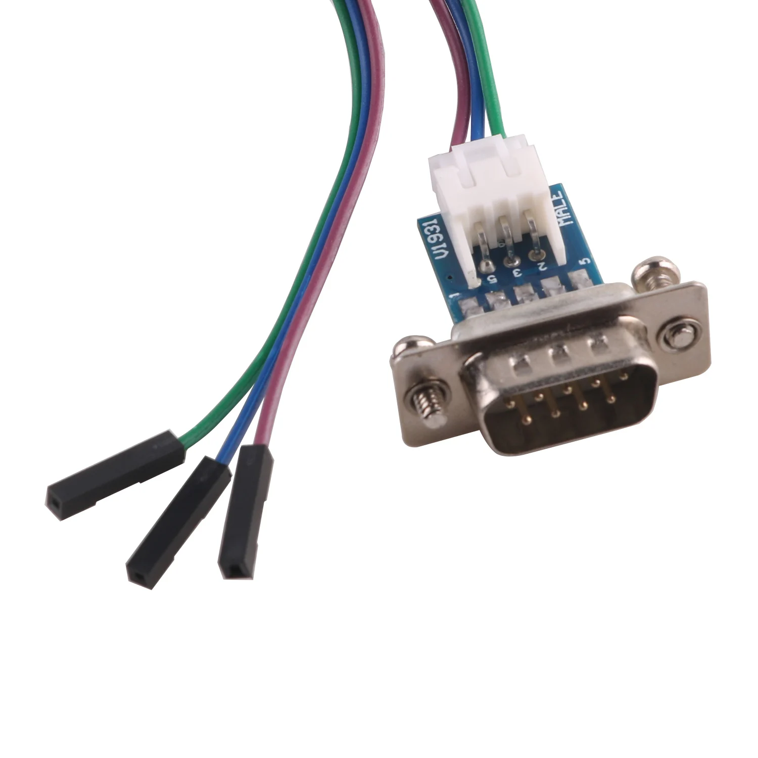 DB9หญิง RS232 2.54MM Terminal Block อะแดปเตอร์ Serial Converter