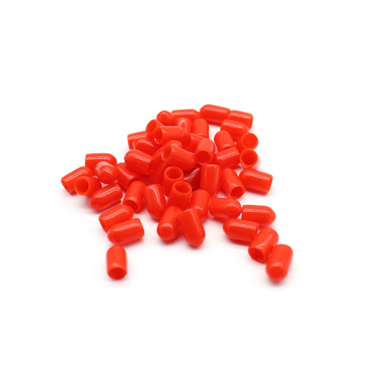 

100PCS New Arrival Plastic Covers Dust Cap Red For RF SMA Female Connector