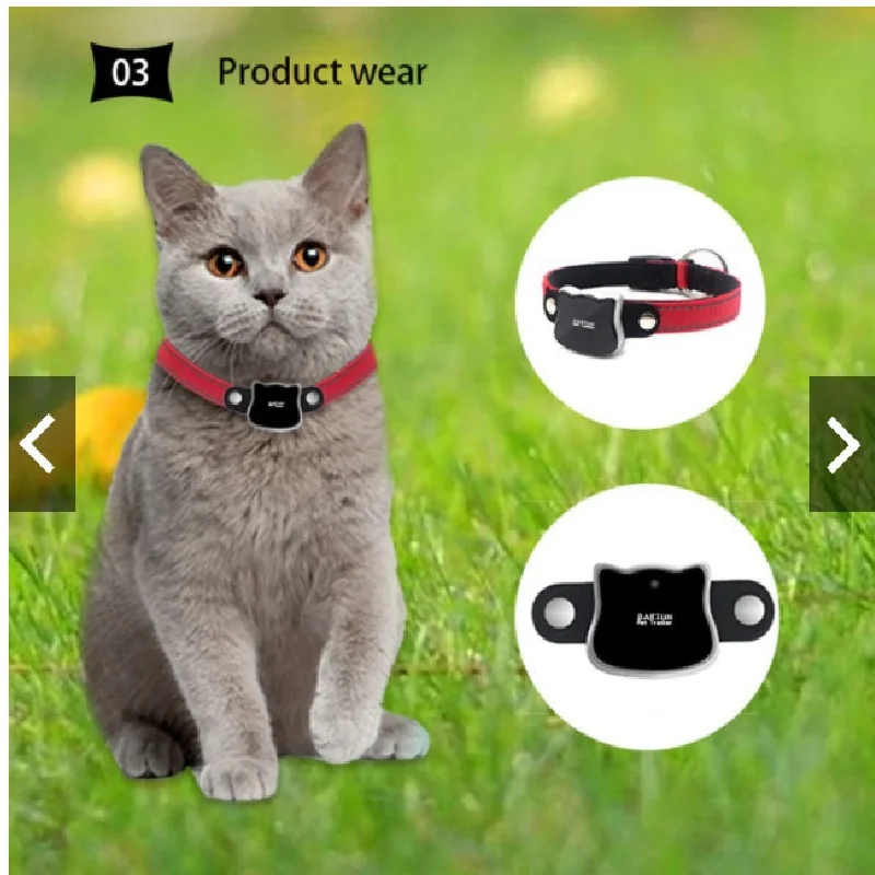 waterproof smart mini cat tracer collar dog locator pet tracker gps for pets RYDG02M