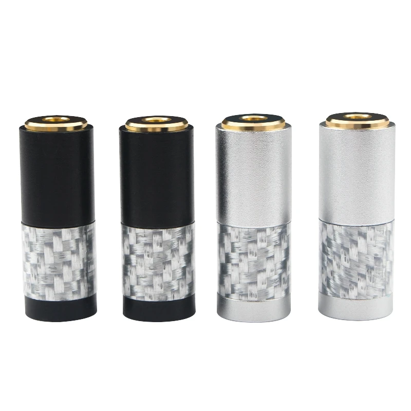 2pcs Hifi Audio Adapter 3.5 มม.ถึง 3.5 มม.แจ็คสเตอริโอหญิง Coupler Golf Plated Extender Connector