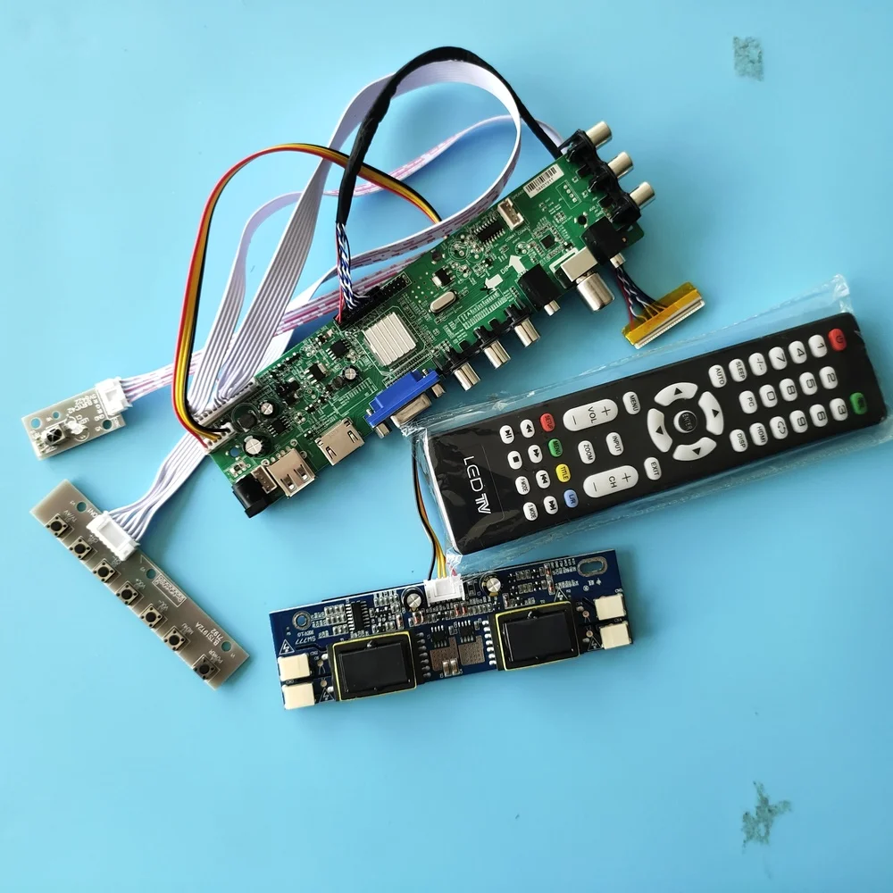 Kit for LM201WE3-TLF2 LM201WE3-TLF8 board AV TV USB remote DVB-T 1680X1050 4 CCFL Digital LCD Panel HDMI VGA Controller 30pin