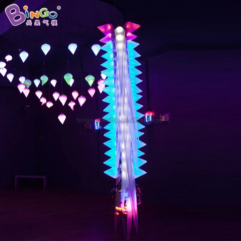 Decorative 3.6x1x4 meters inflatable light bar for night club decoration / strange blow up light bar for display toys